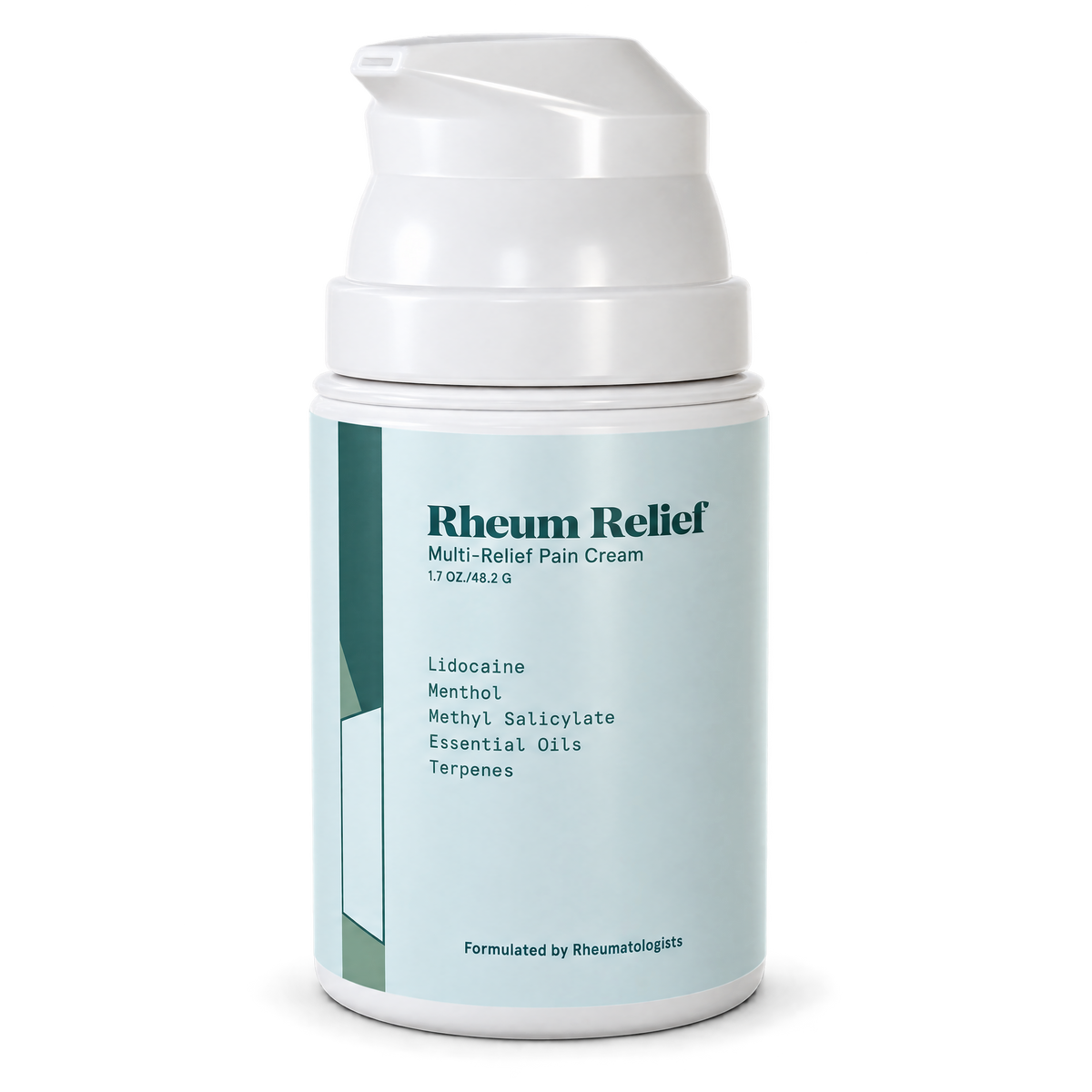 Rheum Relief OTC Topical Pain Relief Cream - Lidocaine 4%, Menthol & Methyl Salicylate, Cooling Formula, 1.7 oz